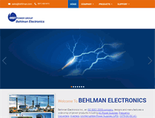 Tablet Screenshot of behlmaninverter.com